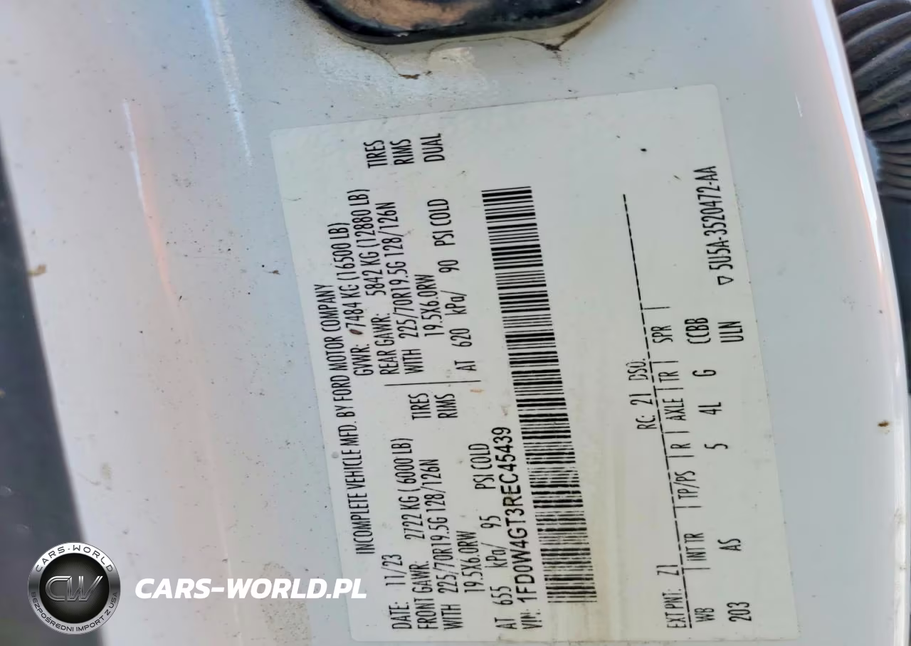 2024 Ford F450 Super Duty VIN:1FD0W4GT3REC45439 - 13