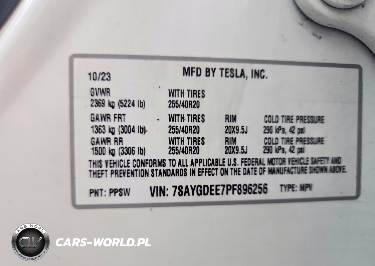 2023 Tesla Model Y VIN:7SAYGDEE7PF896256 - 12