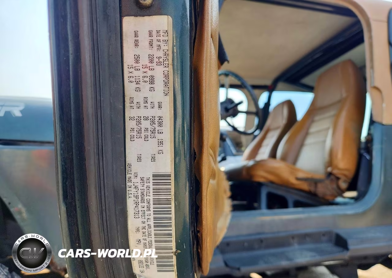 1994 Jeep Wrangler - Yj S VIN:1J4FY19P1RP417313 - 13
