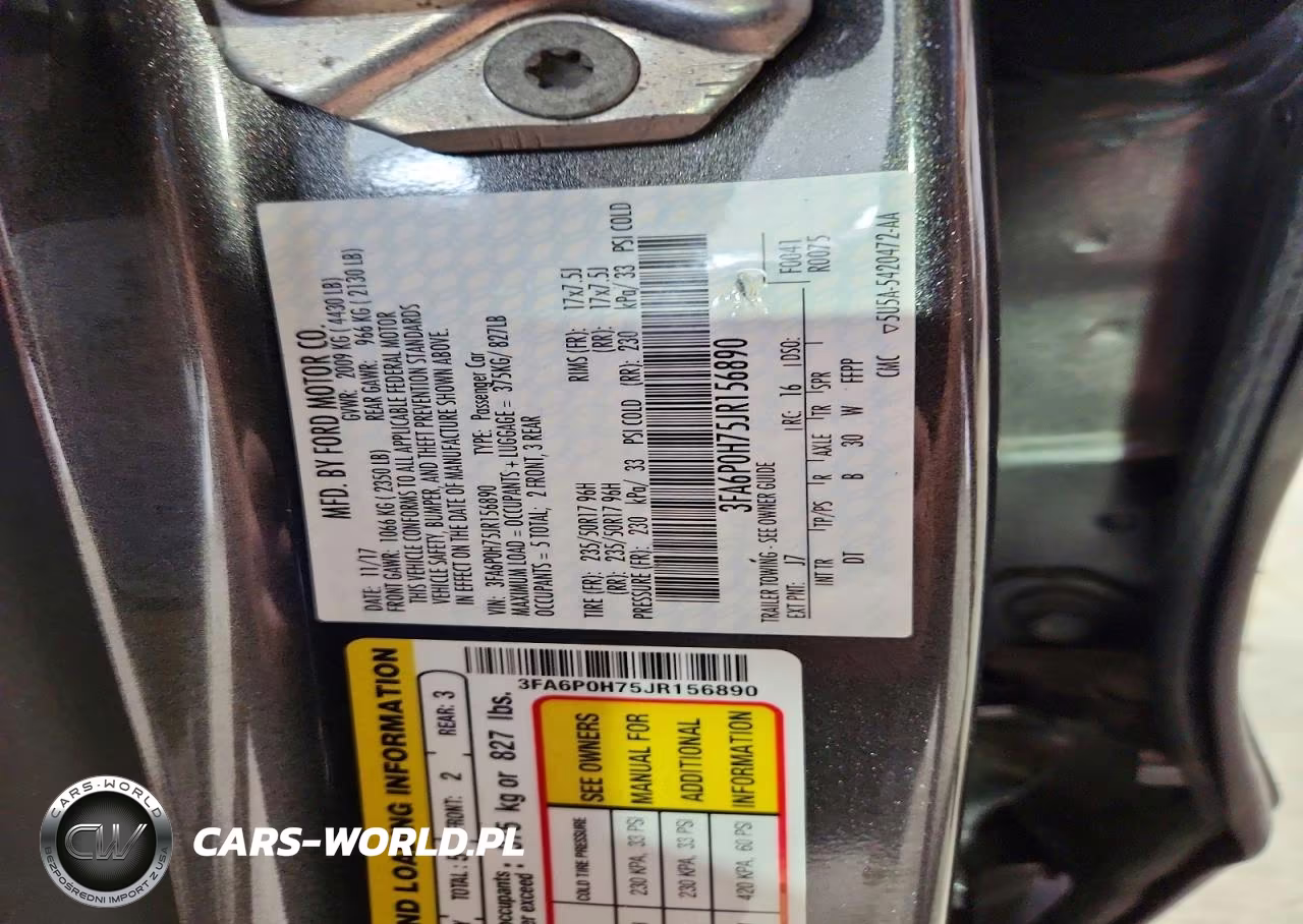 2018 Ford Fusion Se VIN:3FA6P0H75JR156890 - 12