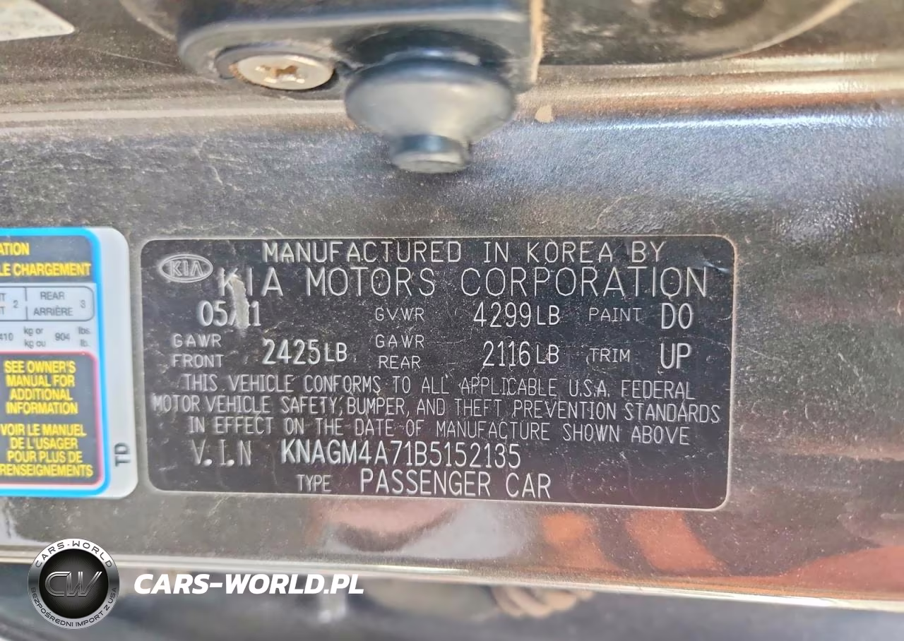 2011 Kia Optima Lx VIN:KNAGM4A71B5152135 - 12