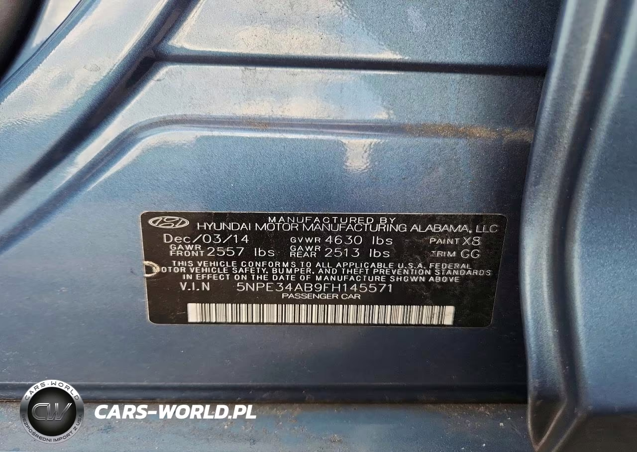 2015 Hyundai Sonata Limited 2.0T VIN:5NPE34AB9FH145571 - 12