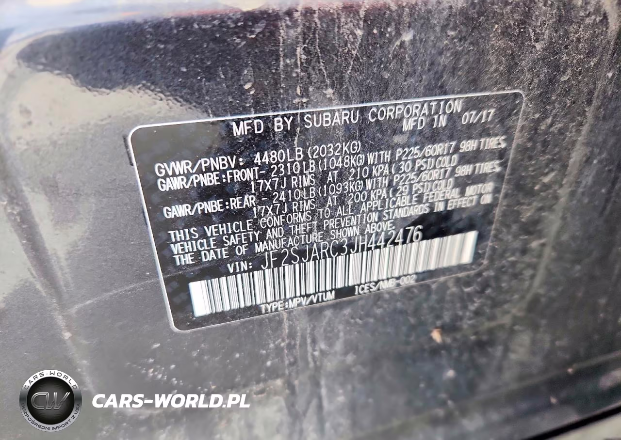 2018 Subaru Forester 2.5I Limited VIN:JF2SJARC3JH442476 - 12