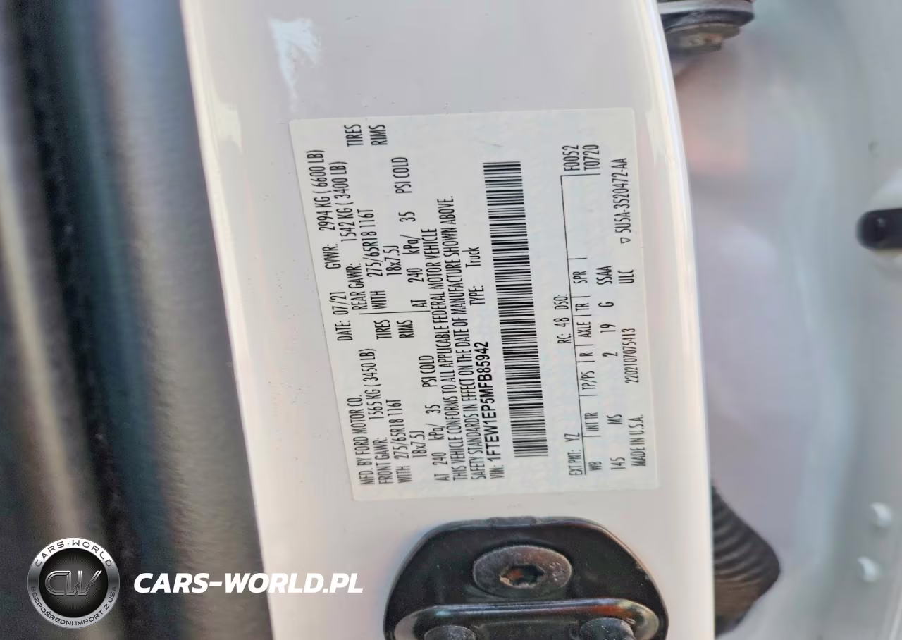 2021 Ford F150 Supercrew VIN:1FTEW1EP5MFB85942 - 13
