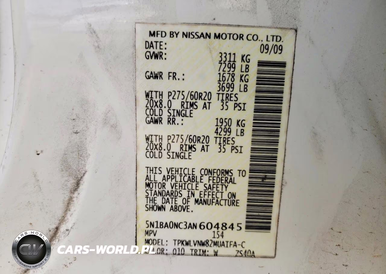 2010 Nissan Armada Se VIN:5N1BA0NC3AN604845 - 13