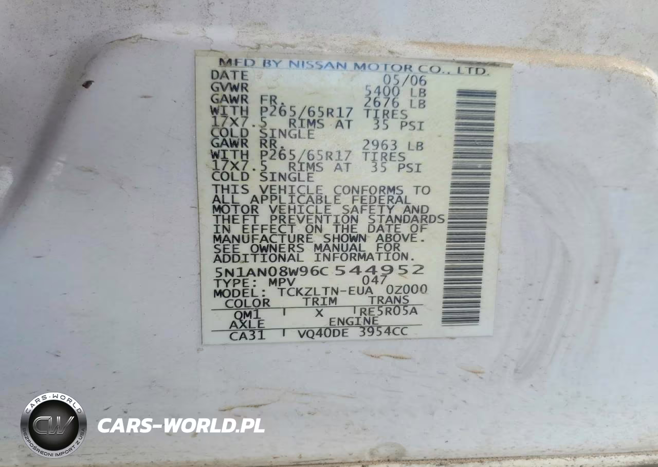 2006 Nissan Xterra X VIN:5N1AN08W96C544952 - 13