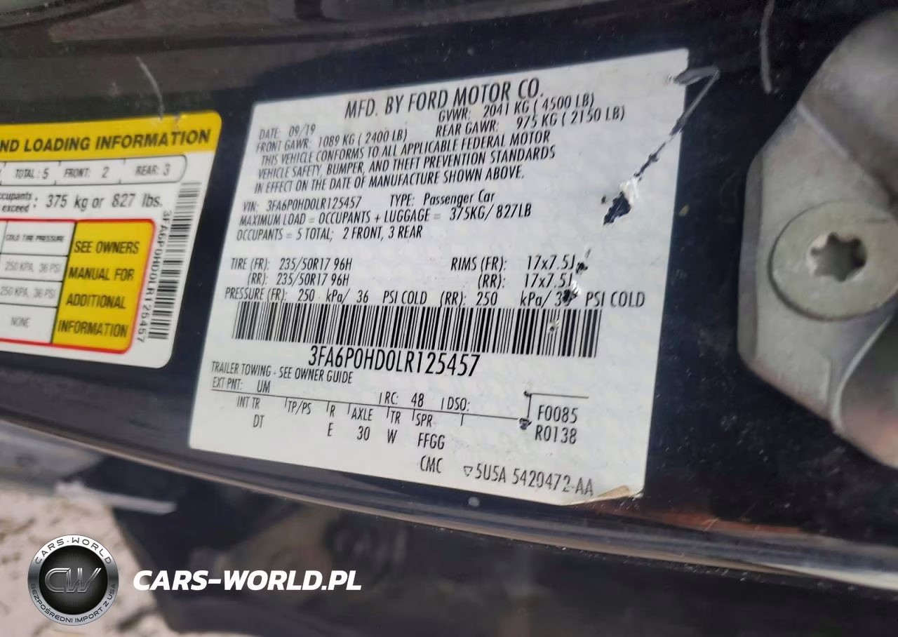 2020 Ford Fusion Se VIN:3FA6P0HD0LR125457 - 12