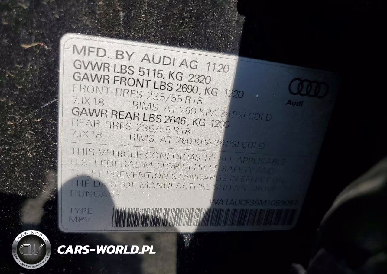 2021 Audi Q3 Premium 40 VIN:WA1AUCF36M1059091 - 12