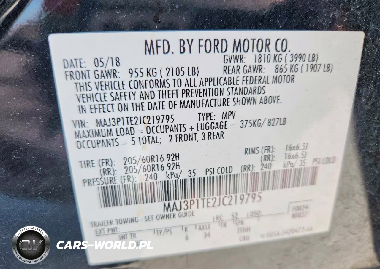 2018 Ford Ecosport Se VIN:MAJ3P1TE2JC219795 - 13