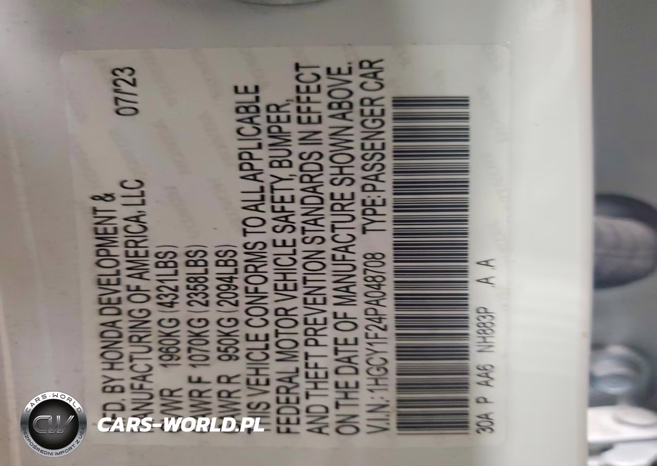 2023 Honda Accord Lx VIN:1HGCY1F24PA048708 - 13