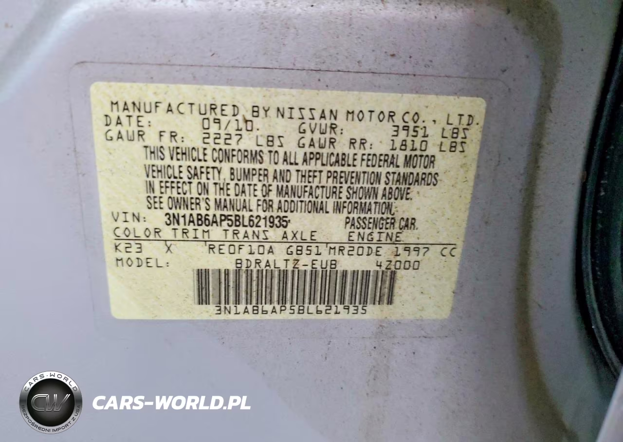 2011 Nissan Sentra 2.0 VIN:3N1AB6AP5BL621935 - 12