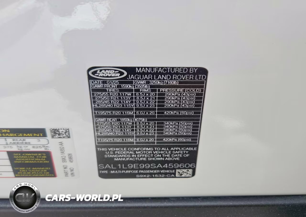 2025 Land Rover Range Rover Sport Dynamic Se VIN:SAL1L9E99SA459606 - 12