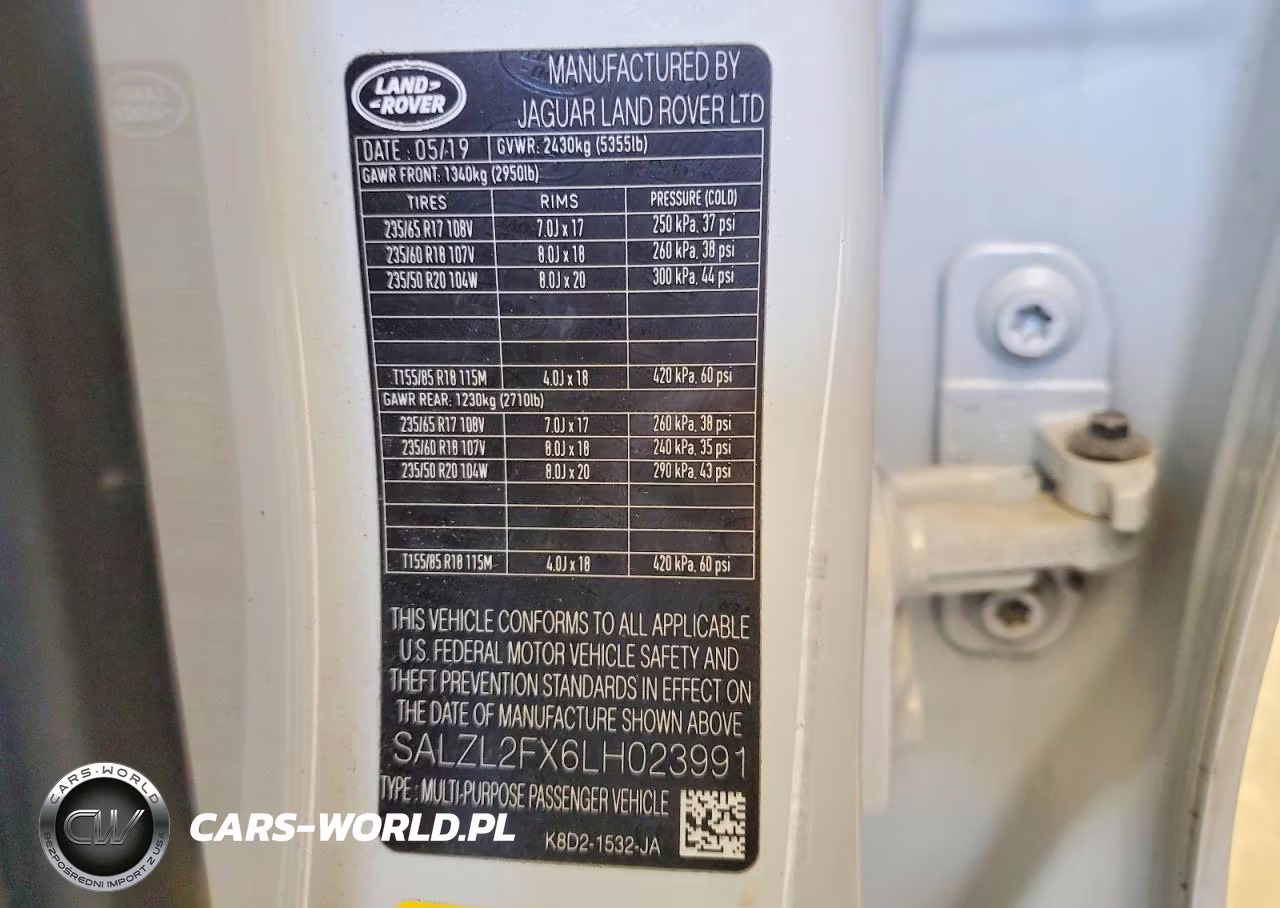 2020 Land Rover Range Rover Evoque First Edition VIN:SALZL2FX6LH023991 - 13
