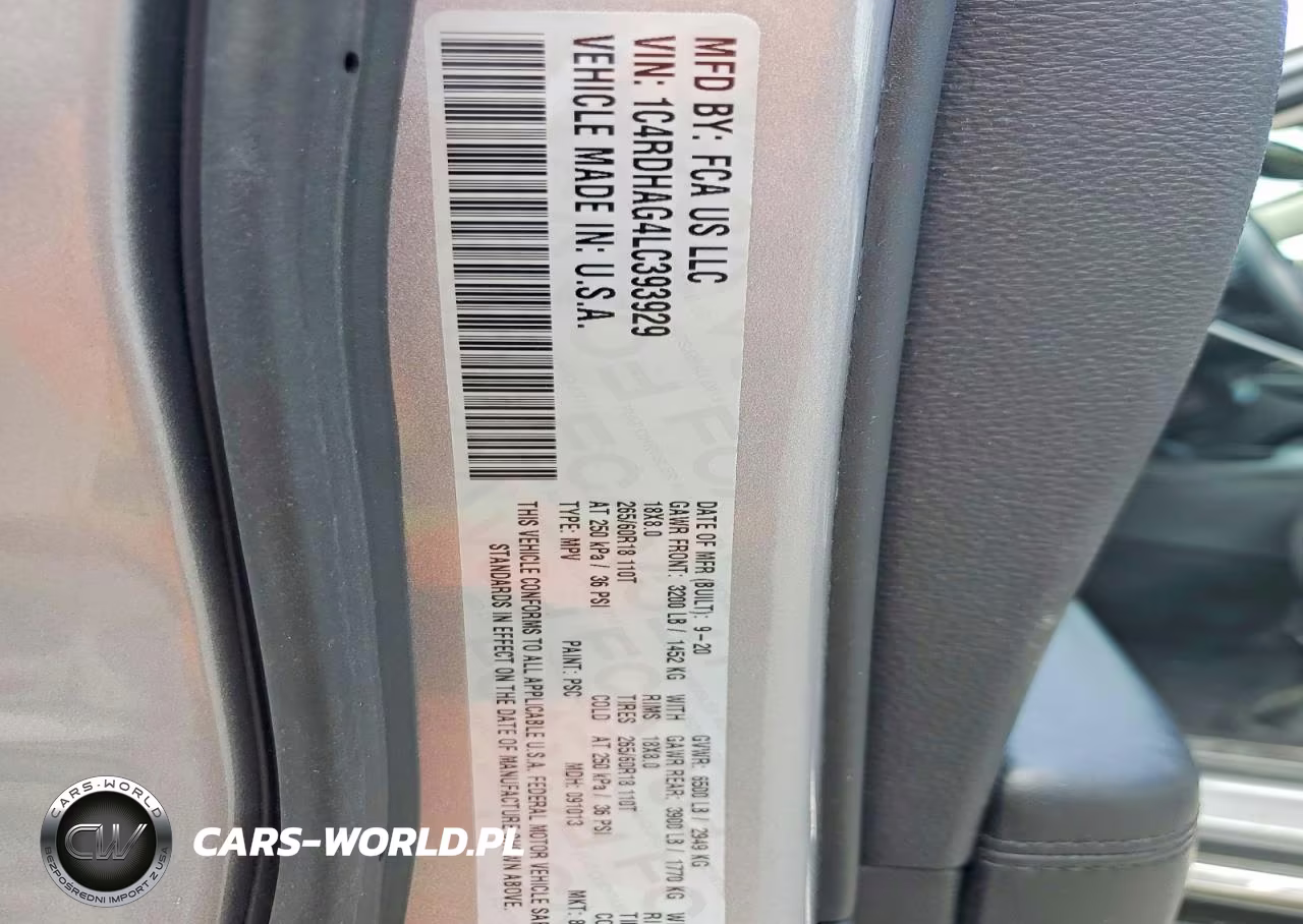 2020 Dodge Durango Sxt VIN:1C4RDHAG4LC393929 - 14