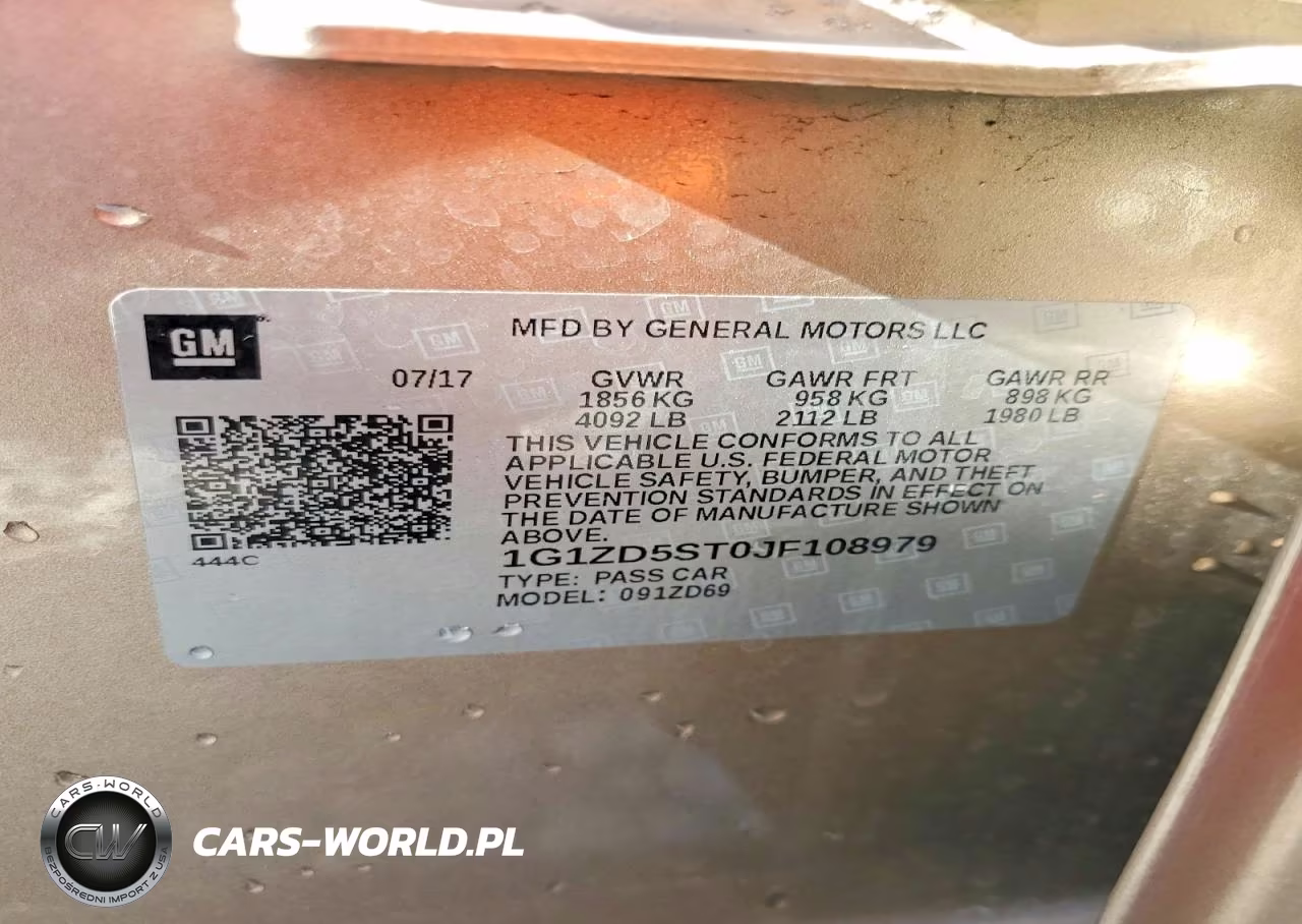 2018 Chevrolet Malibu Lt VIN:1G1ZD5ST0JF108979 - 12