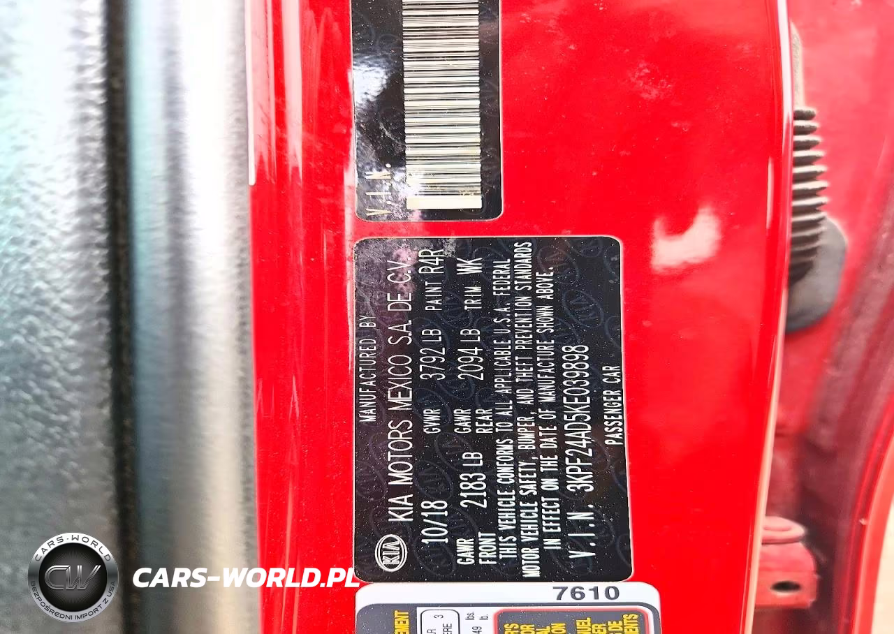 2019 Kia Forte Lxs VIN:3KPF24AD5KE039898 - 12