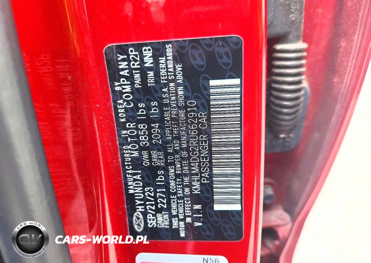 2024 Hyundai Elantra Sel VIN:KMHLM4DG2RU662910 - 12