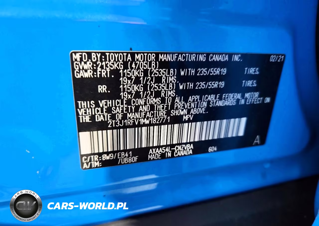 2021 Toyota Rav4 Adventure VIN:2T3J1RFV1MW182771 - 13