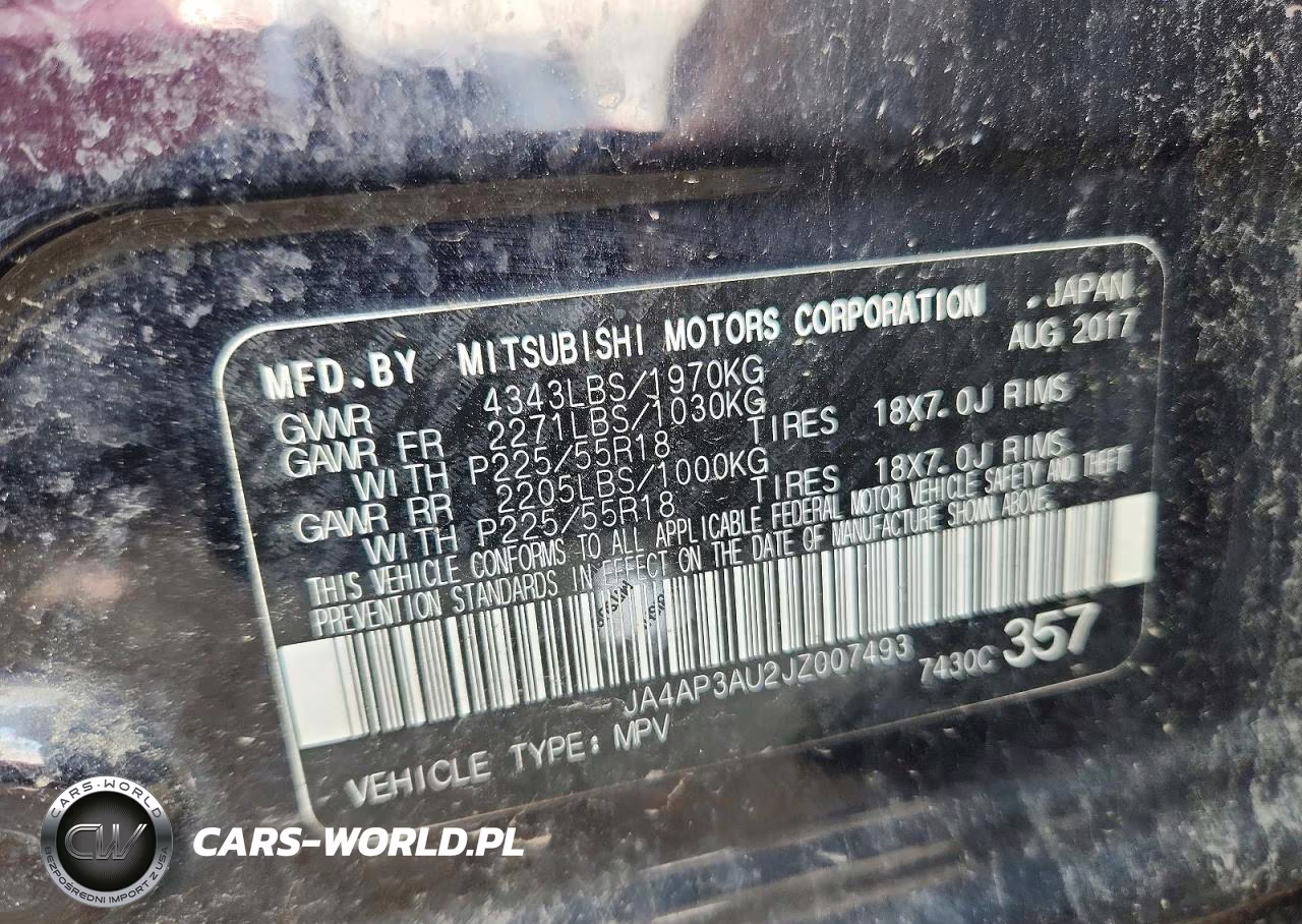 2018 Mitsubishi Outlander Sport Es VIN:JA4AP3AU2JZ007493 - 13