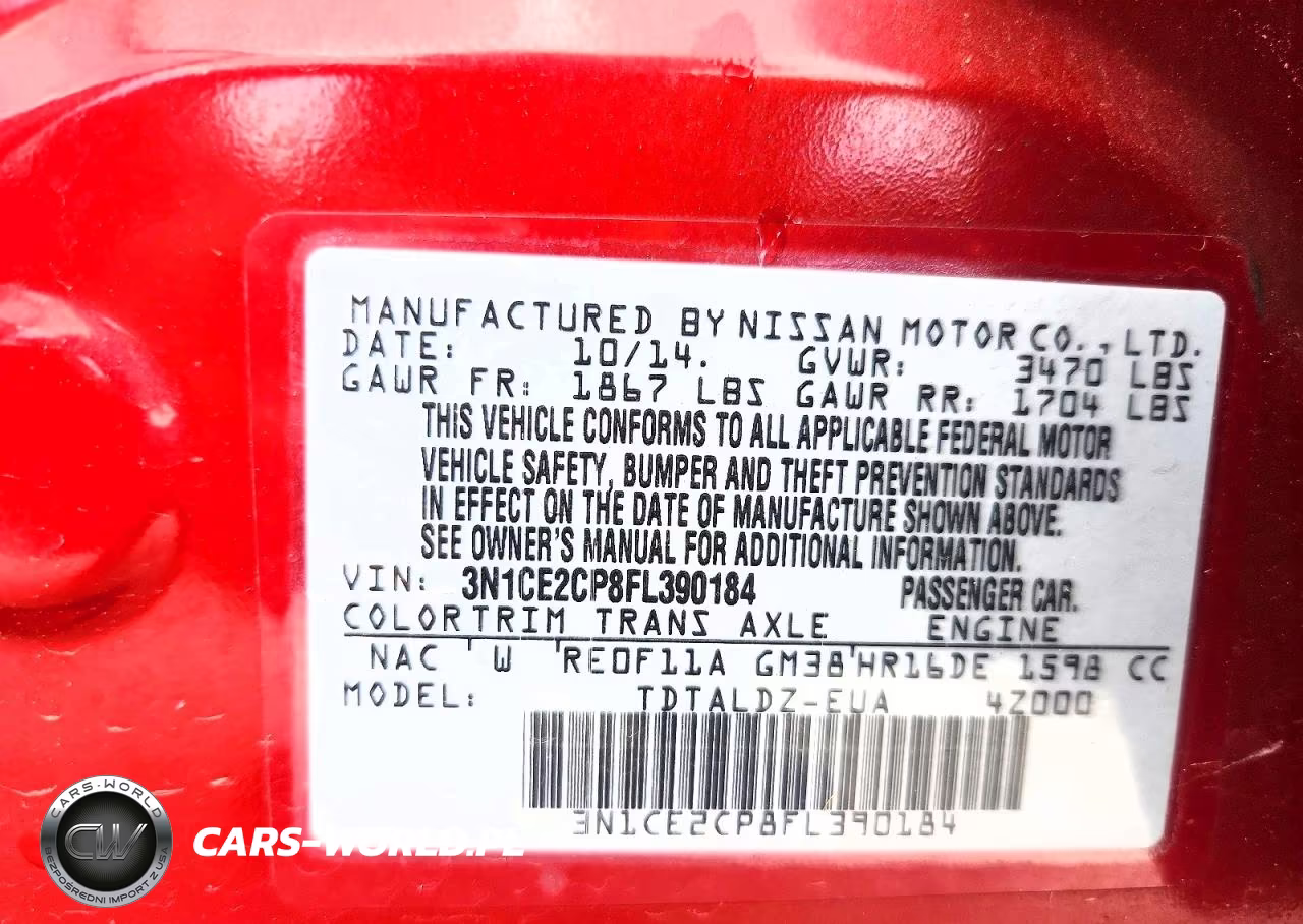 2015 Nissan Versa Note Sv VIN:3N1CE2CP8FL390184 - 12