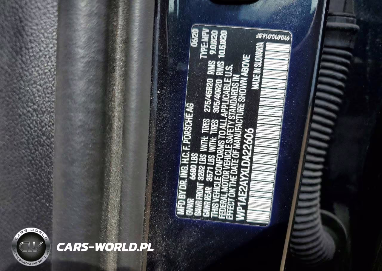 2020 Porsche Cayenne E-Hybrid VIN:WP1AE2AYXLDA22606 - 13