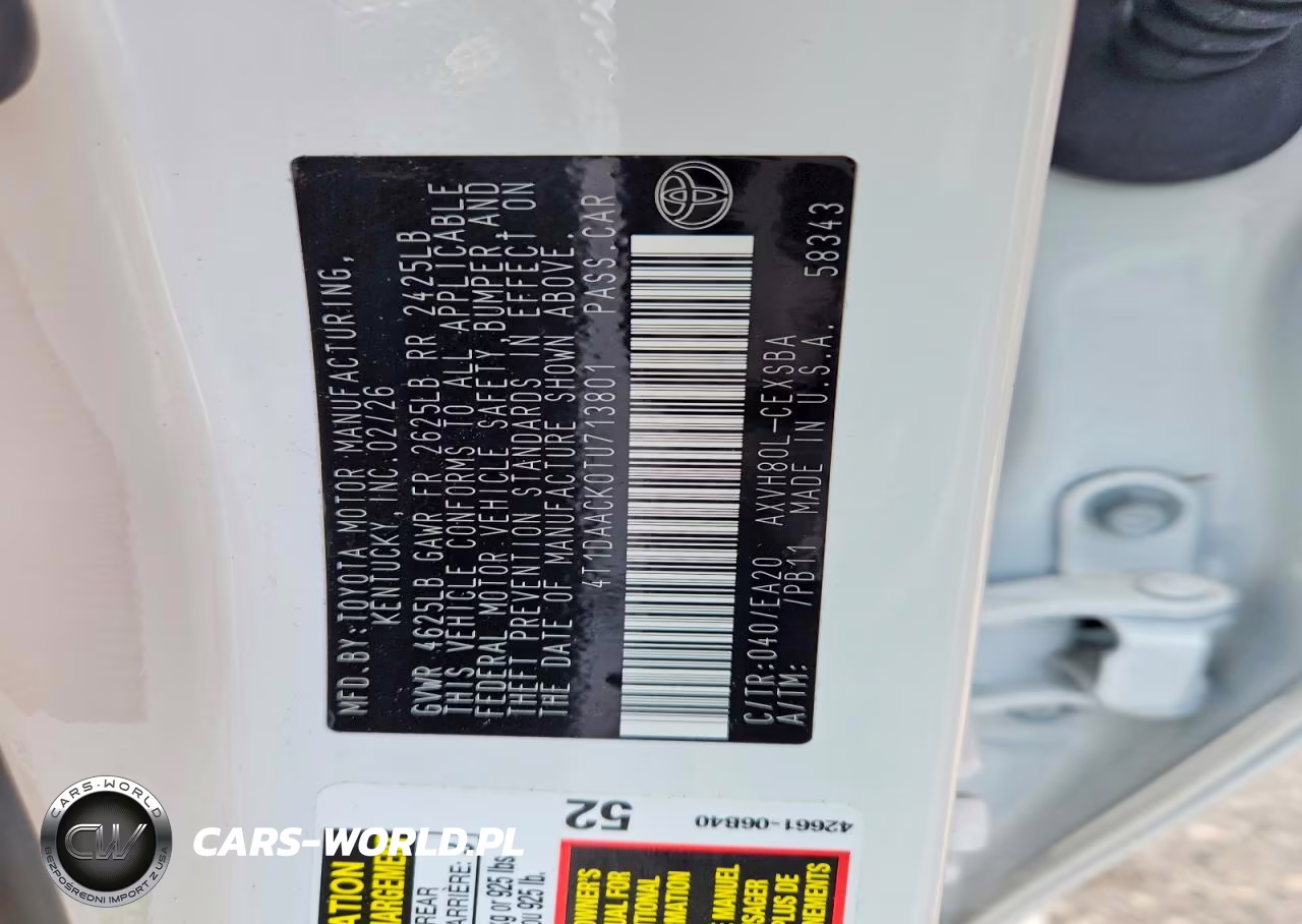2026 Toyota Camry Se VIN:4T1DAACK0TU713801 - 12