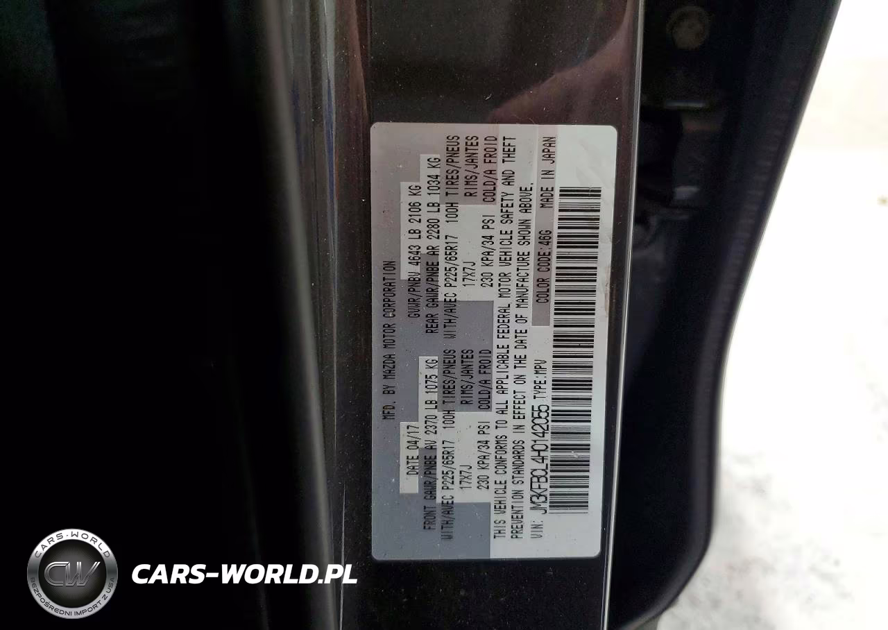 2017 Mazda Cx-5 Touring VIN:JM3KFBCL4H0142055 - 14