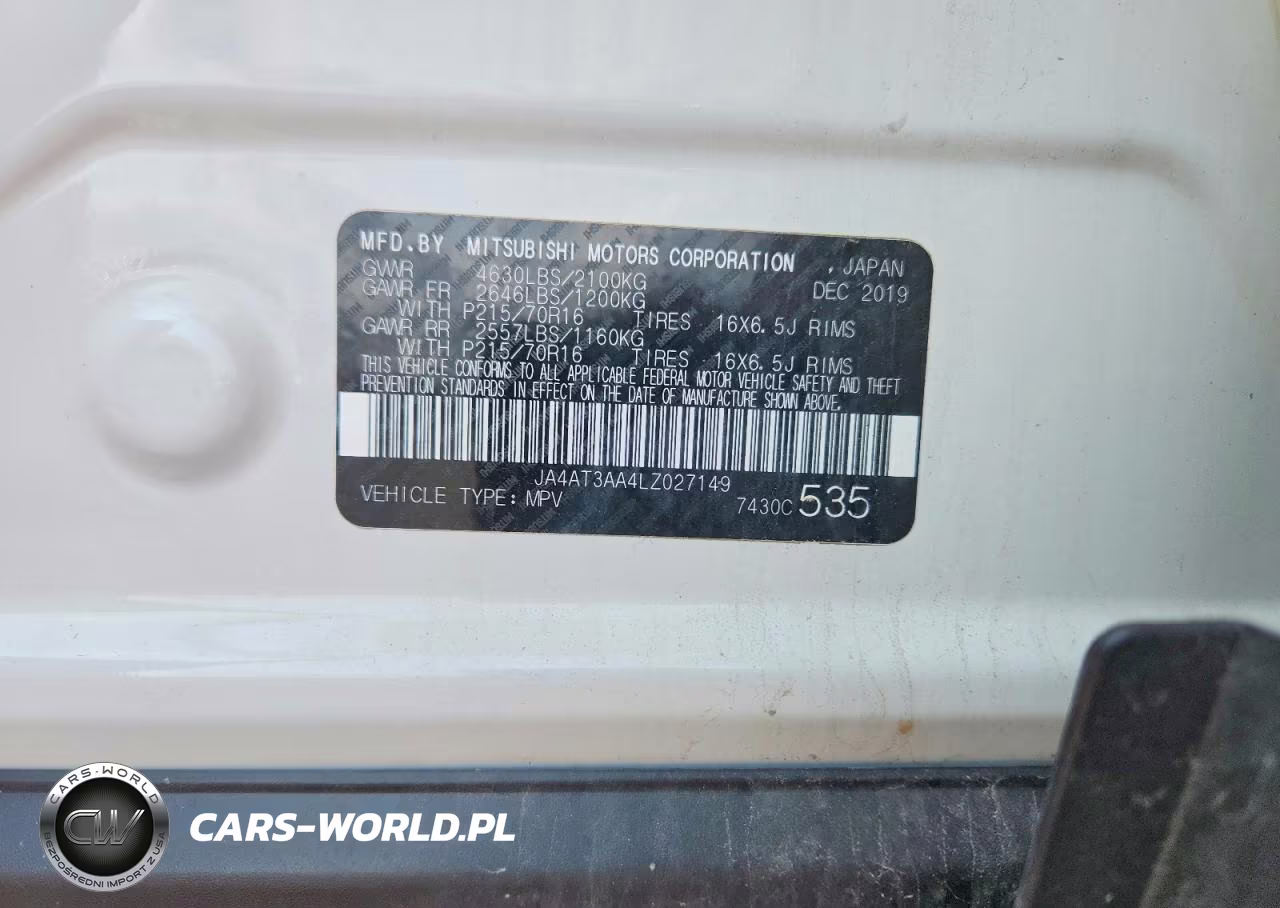 2020 Mitsubishi Eclipse Cross Es VIN:JA4AT3AA4LZ027149 - 14