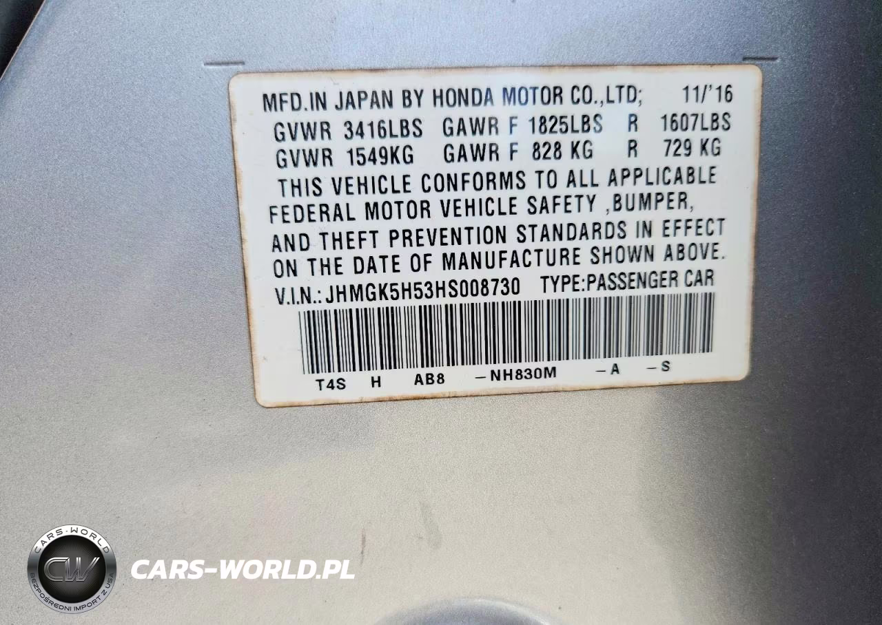 2017 Honda Fit Lx VIN:JHMGK5H53HS008730 - 12