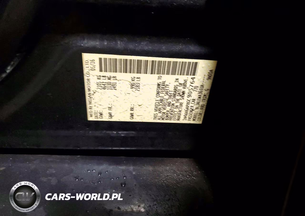 2016 Nissan Maxima 3.5 Sl VIN:1N4AA6APXGC905764 - 12