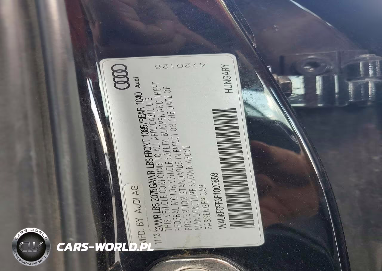 2015 Audi A3 Prestige S-Line VIN:WAUKFGFF3F1000859 - 12