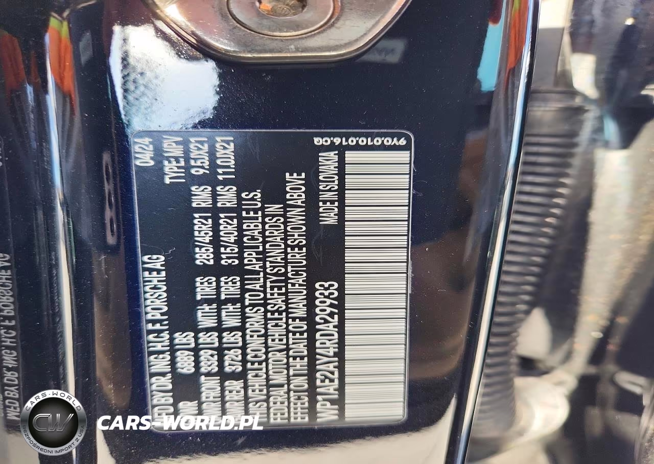 2024 Porsche Cayenne E-Hybrid VIN:WP1AE2AY4RDA29933 - 13
