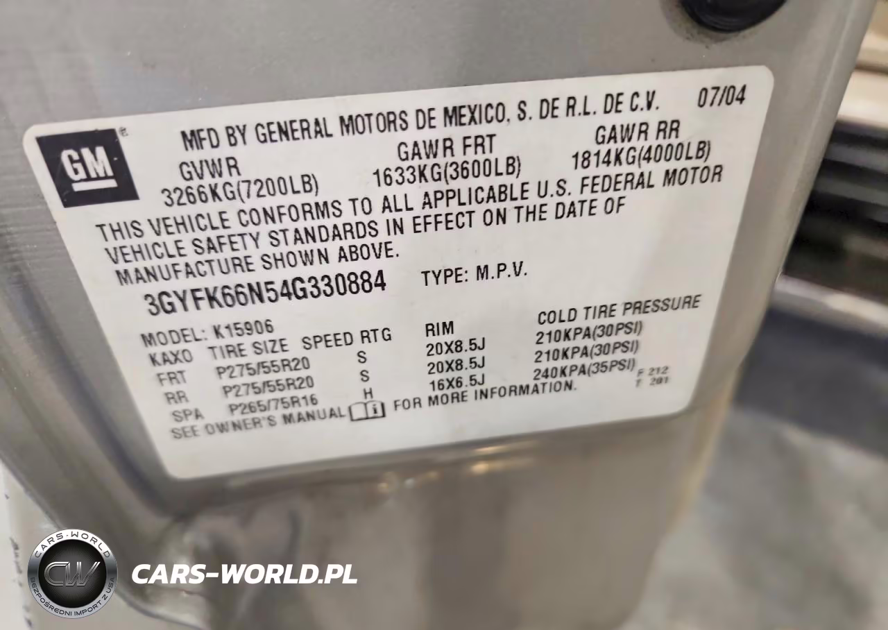 2004 Cadillac Escalade Esv VIN:3GYFK66N54G330884 - 13