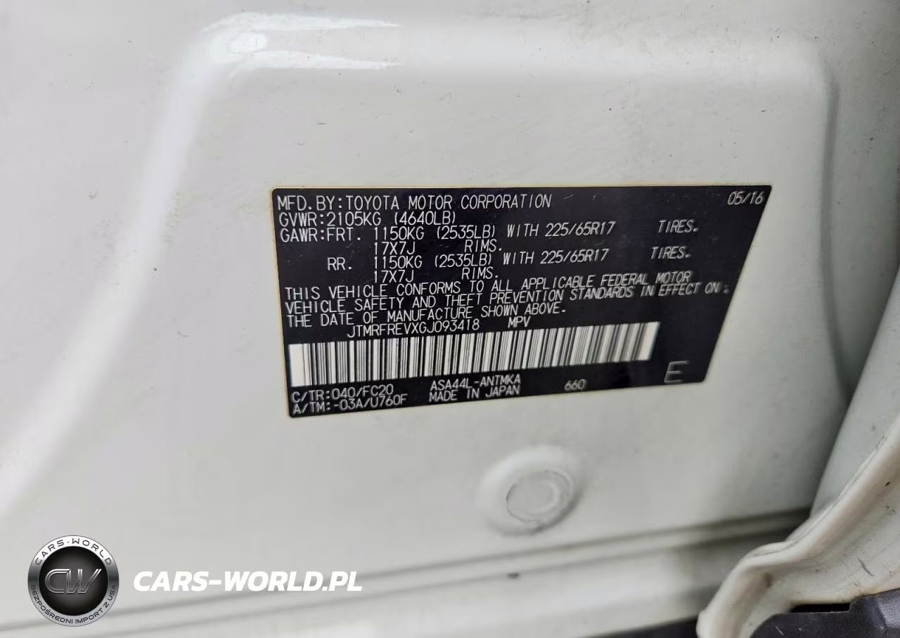 2016 Toyota Rav4 Xle VIN:JTMRFREVXGJ093418 - 13