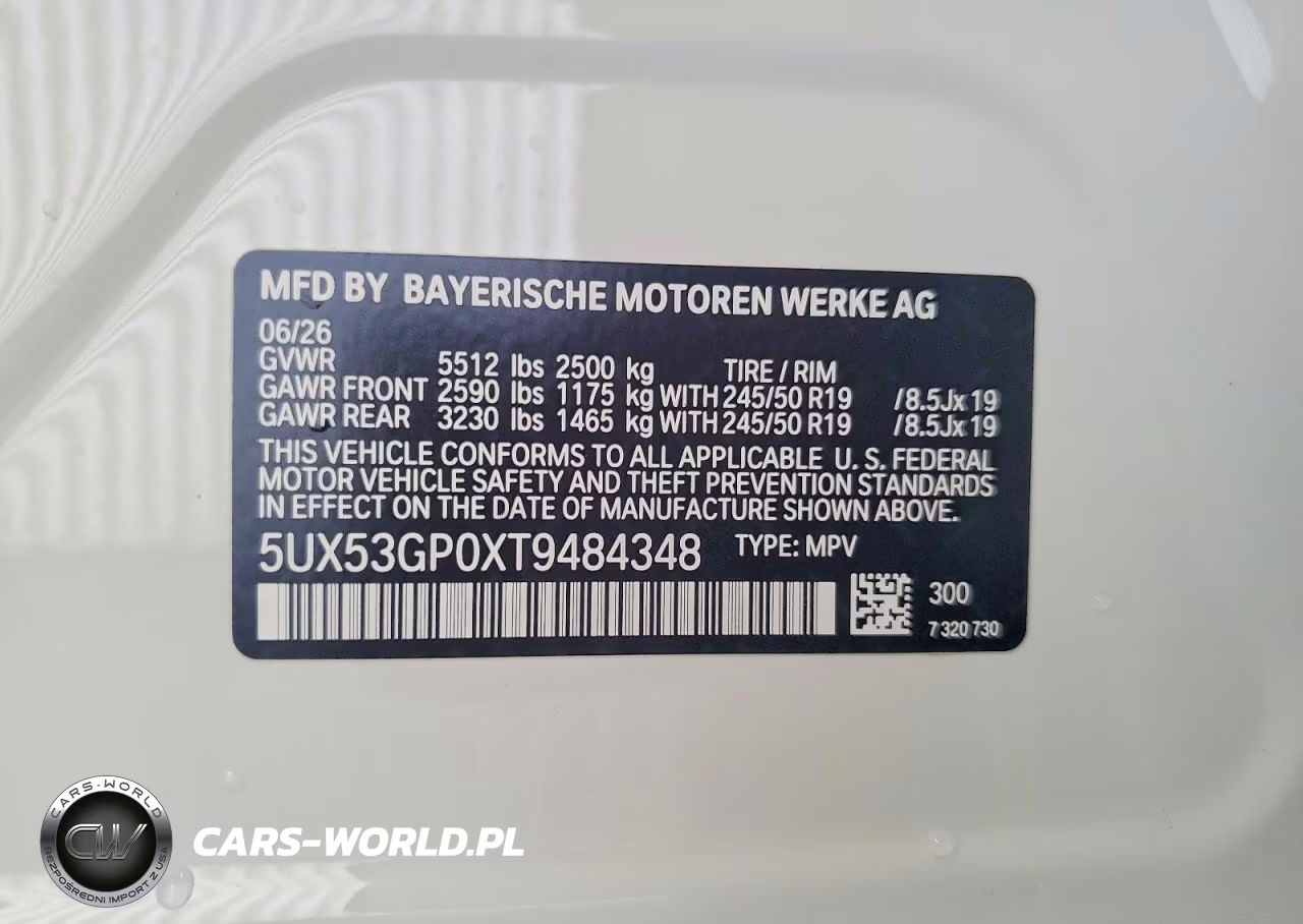 2026 BMW X3 30 xDrive VIN:5UX53GP0XT9484348 - 13