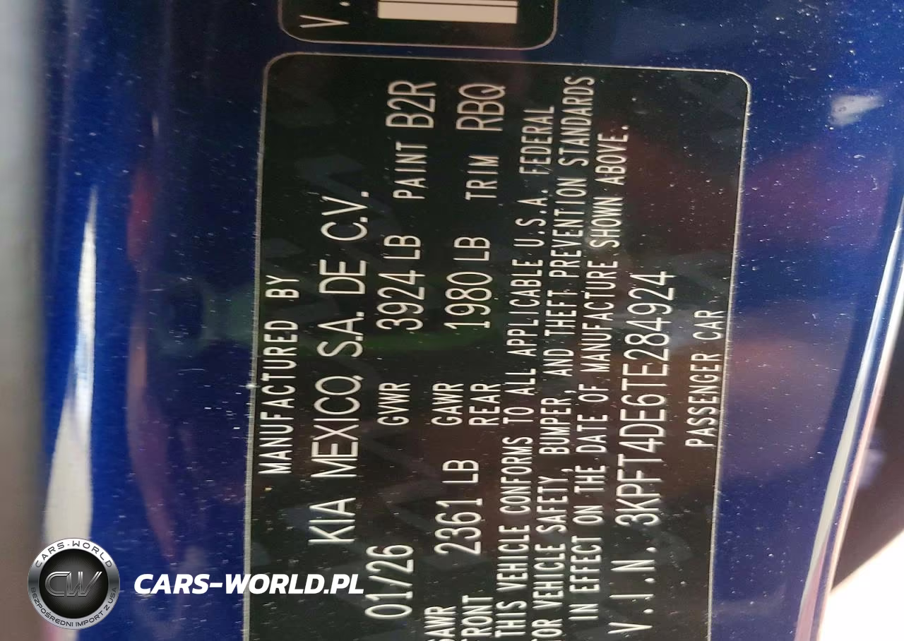 2026 Kia K4 Lxs VIN:3KPFT4DE6TE284924 - 12