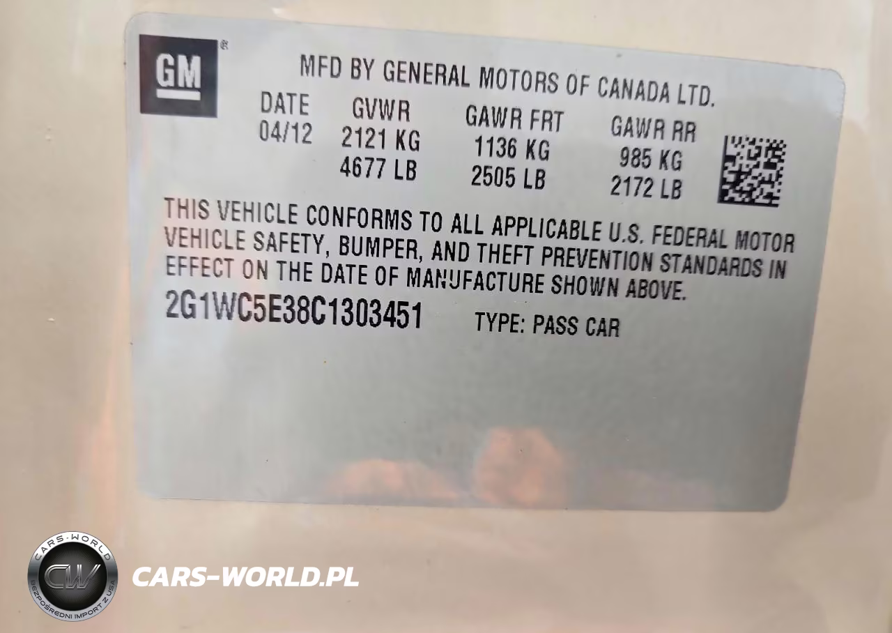 2012 Chevrolet Impala Ltz VIN:2G1WC5E38C1303451 - 12