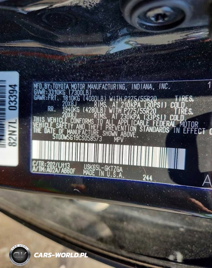2012 Toyota Sequoia Platinum VIN:5TDDW5G19CS058573 - 13