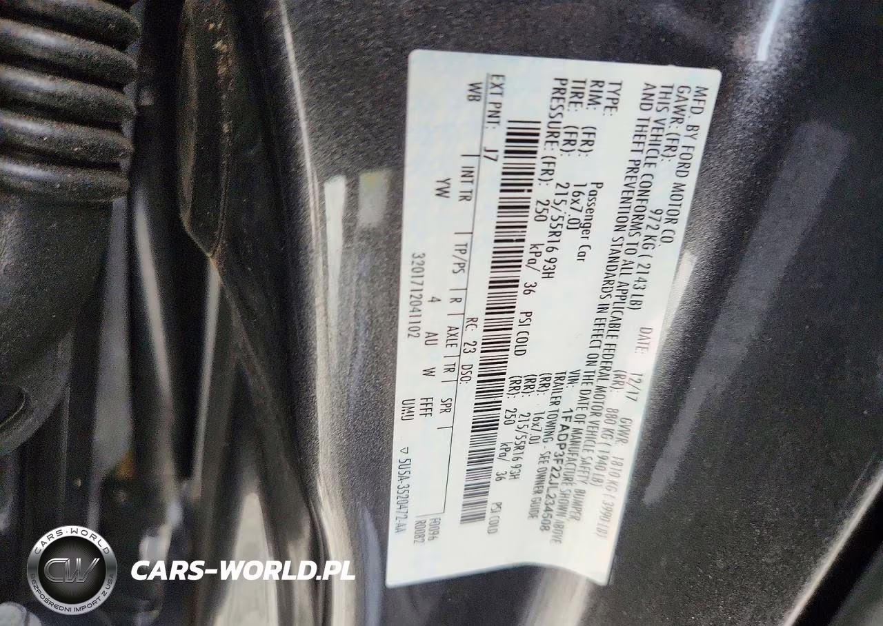 2018 Ford Focus Se VIN:1FADP3F22JL234508 - 12