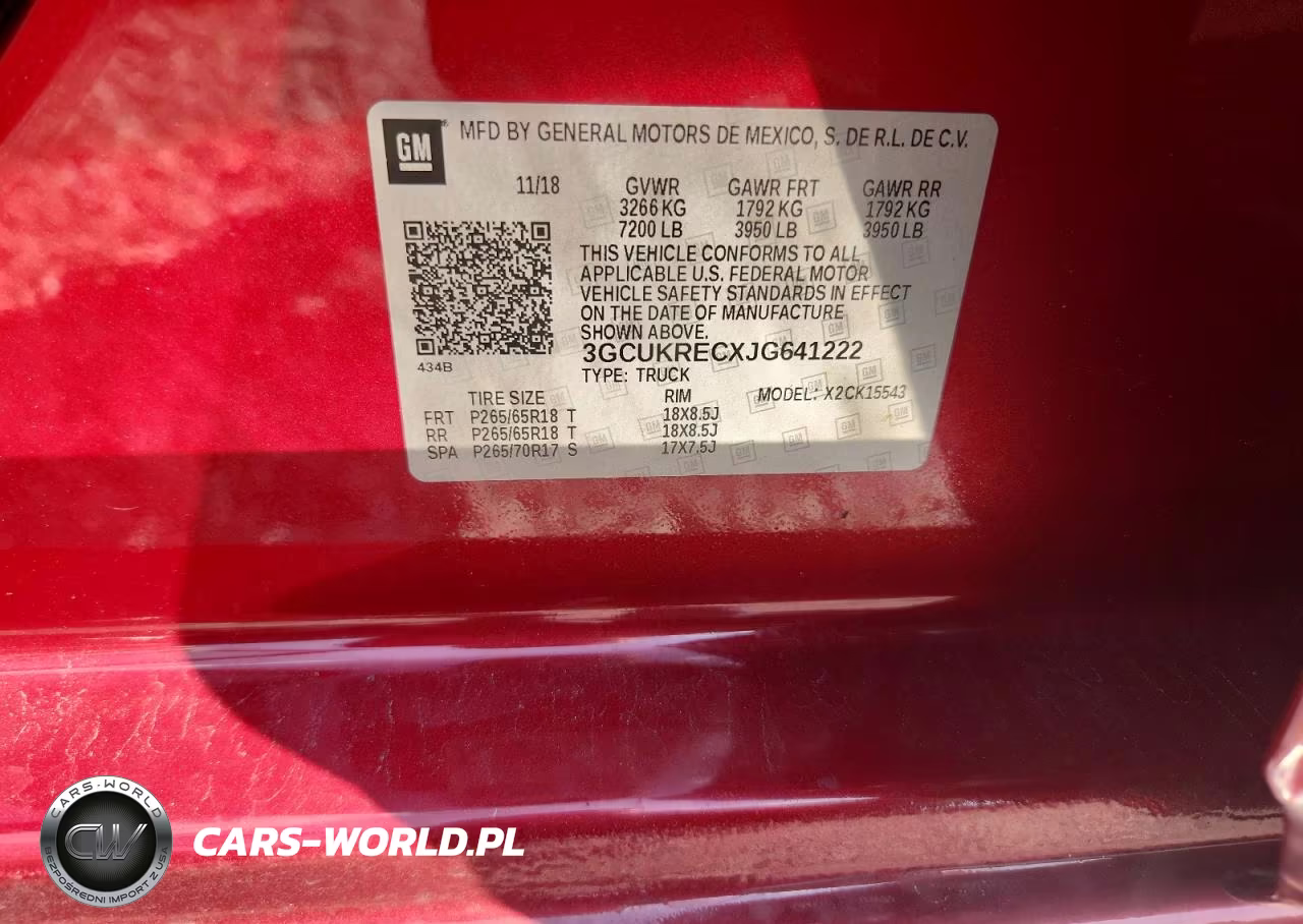 2018 Chevrolet Silverado K1500 Lt VIN:3GCUKRECXJG641222 - 12