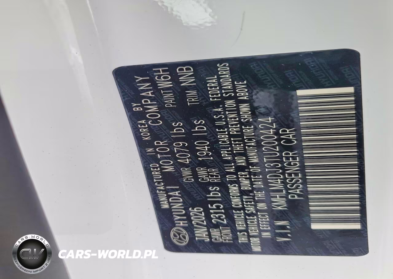 2026 Hyundai Elantra Hybrid Blue VIN:KMHLM4DJ3TU200424 - 12