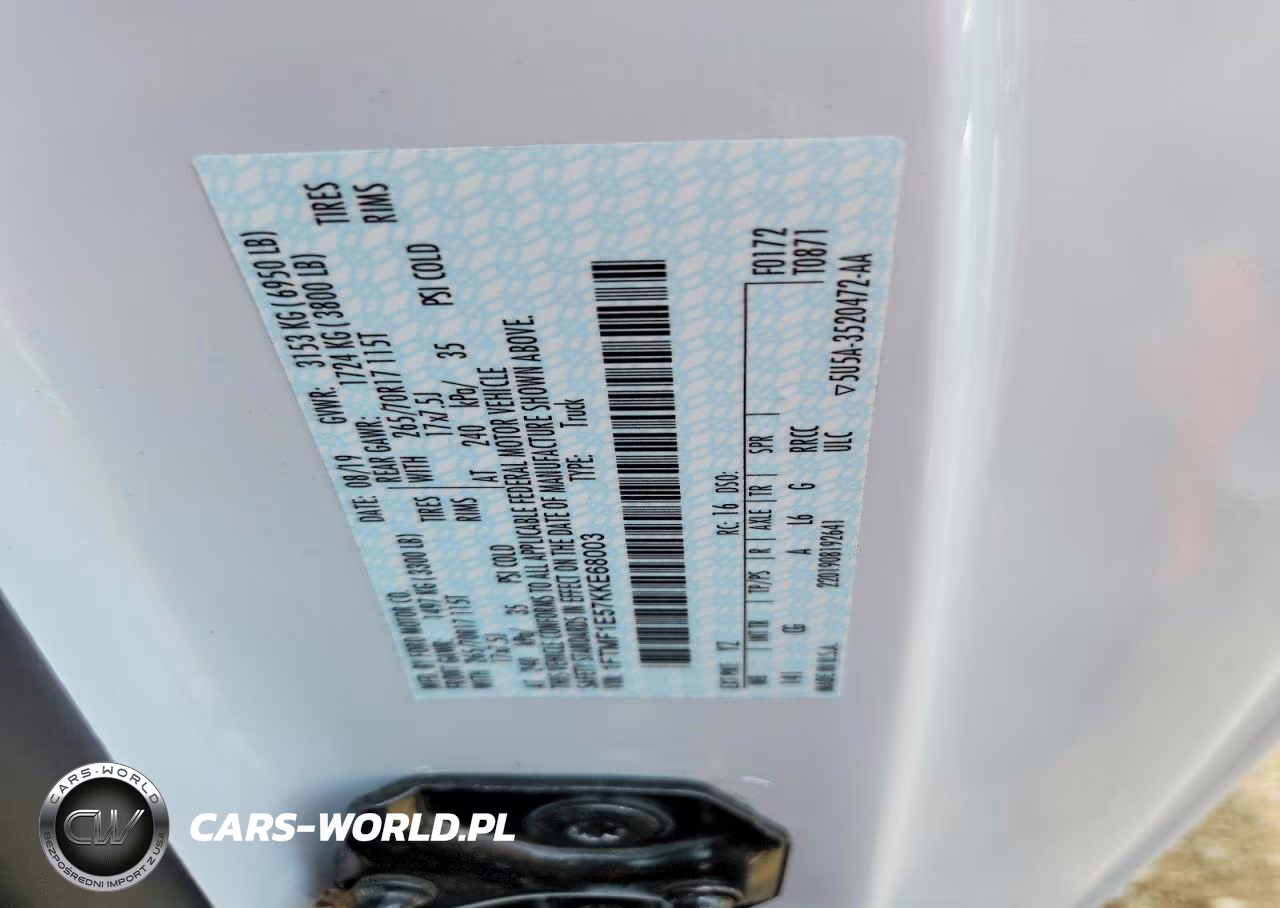 2019 Ford F150 VIN:1FTMF1E57KKE68003 - 12