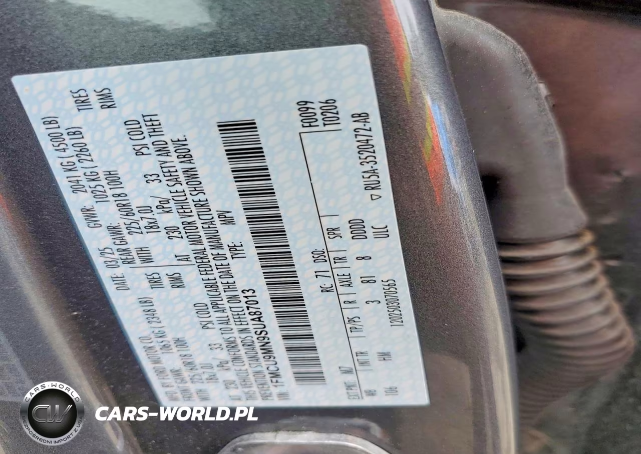 2025 Ford Escape St Line VIN:1FMCU9MN9SUA87013 - 12