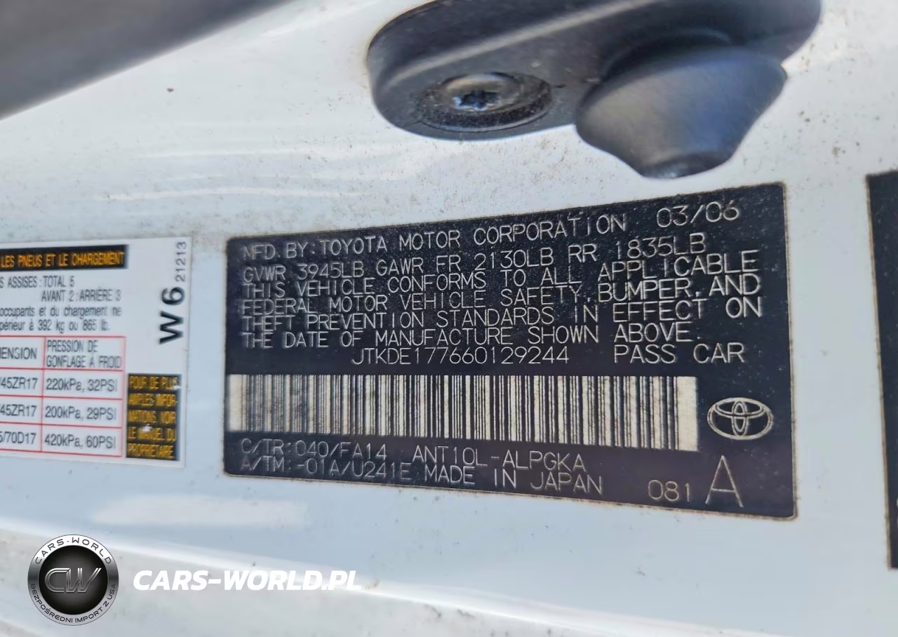 2006 Scion Tc Base VIN:JTKDE177660129244 - 12