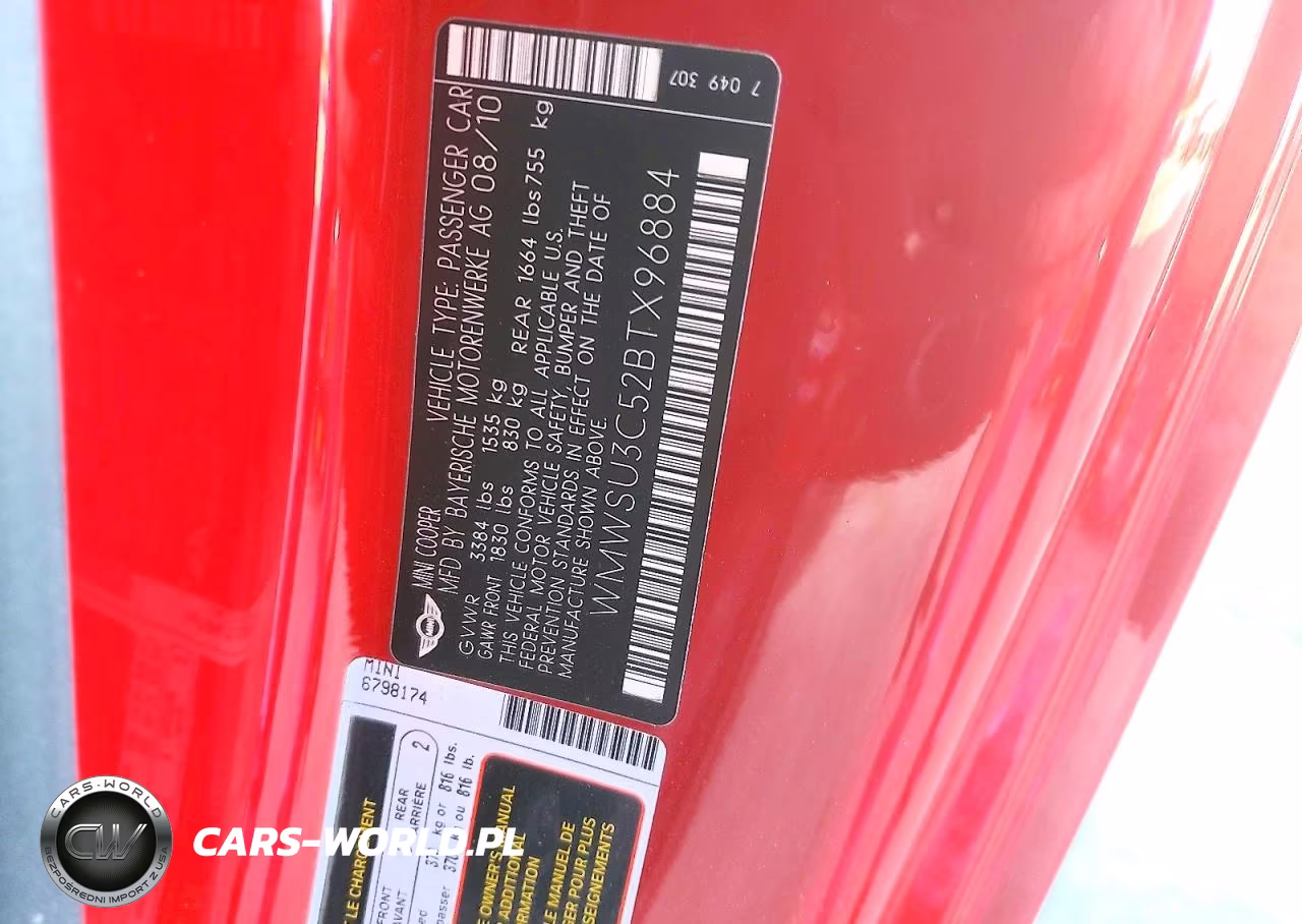 2011 Mini Cooper VIN:WMWSU3C52BTX96884 - 12