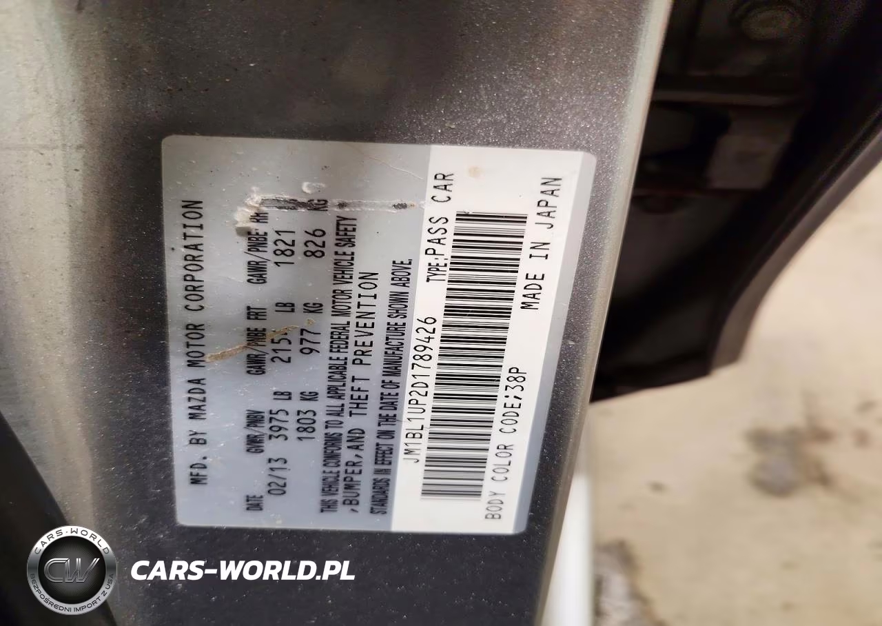 2013 Mazda 3 I VIN:JM1BL1UP2D1789426 - 13