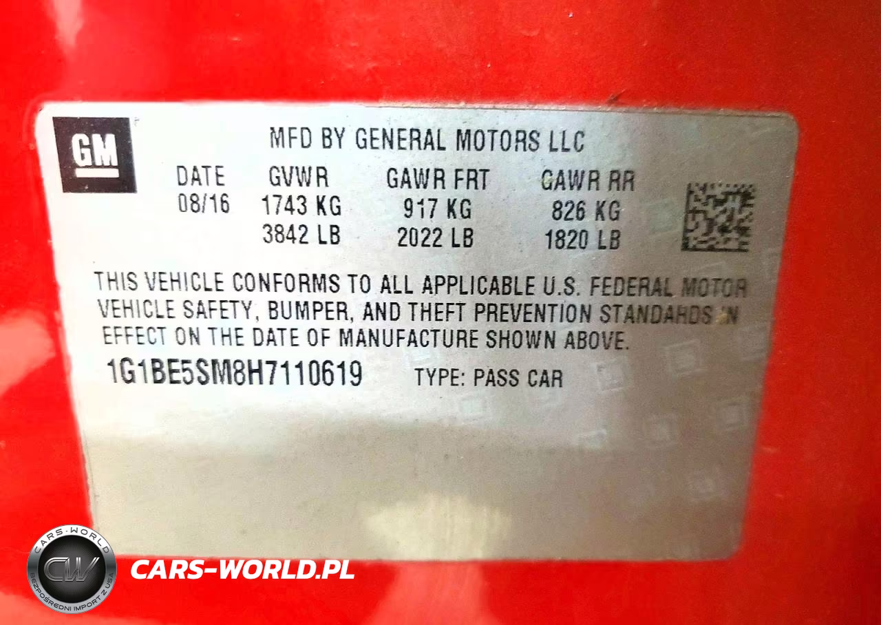 2017 Chevrolet Cruze Lt VIN:1G1BE5SM8H7110619 - 12