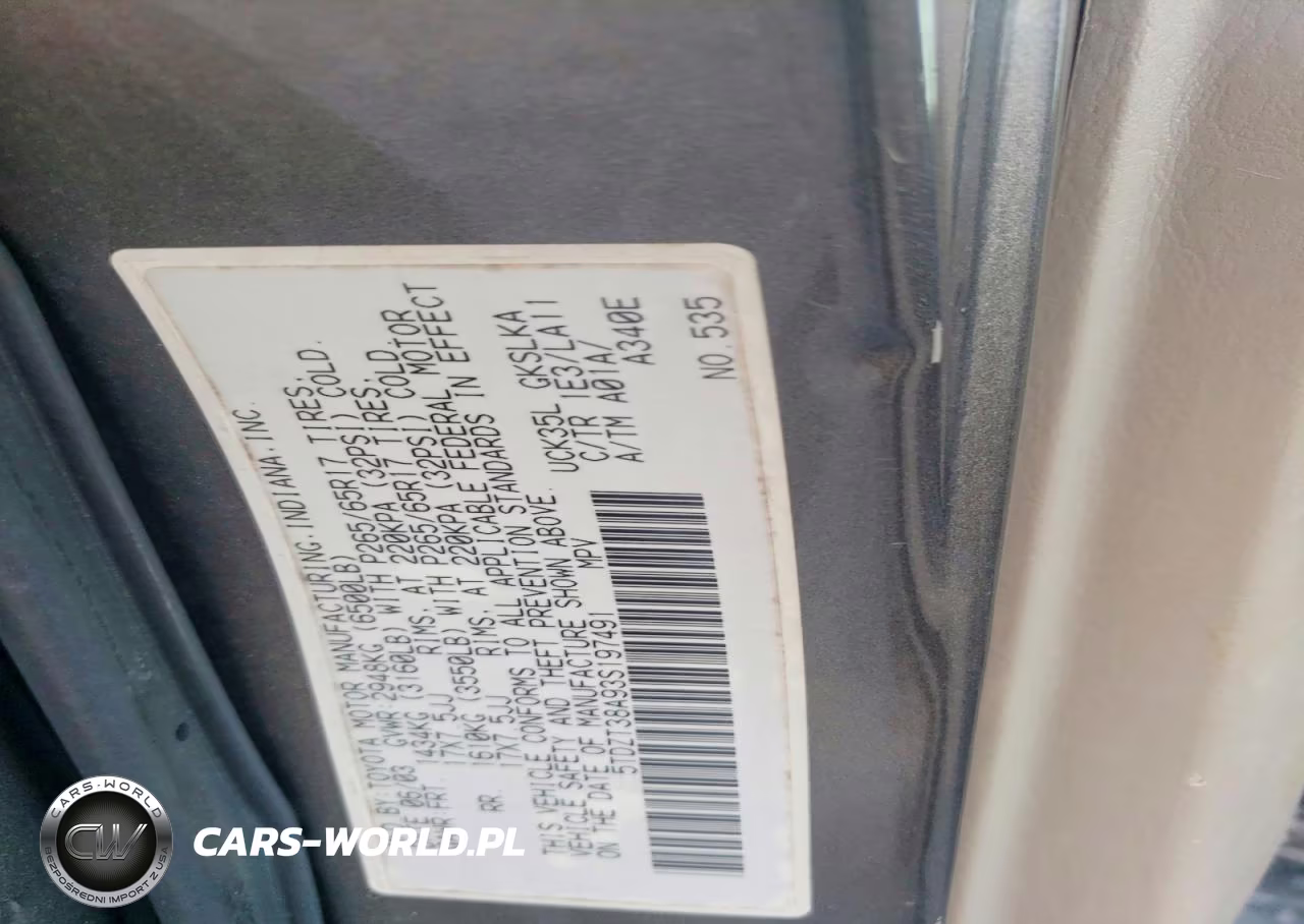 2003 Toyota Sequoia Limited VIN:5TDZT38A93S197491 - 13