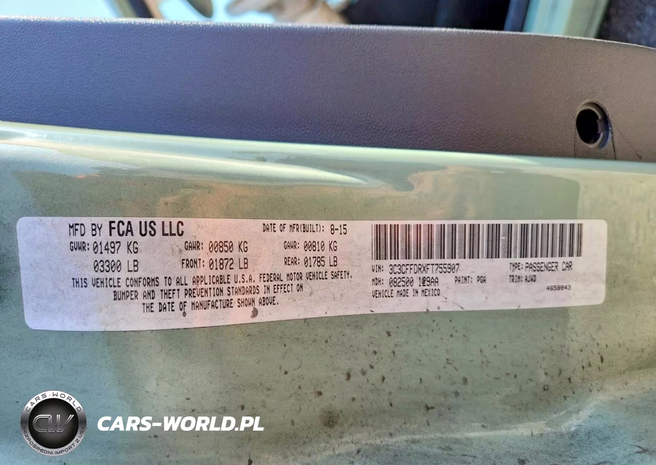 2015 Fiat 500 Pop VIN:3C3CFFDRXFT755907 - 12
