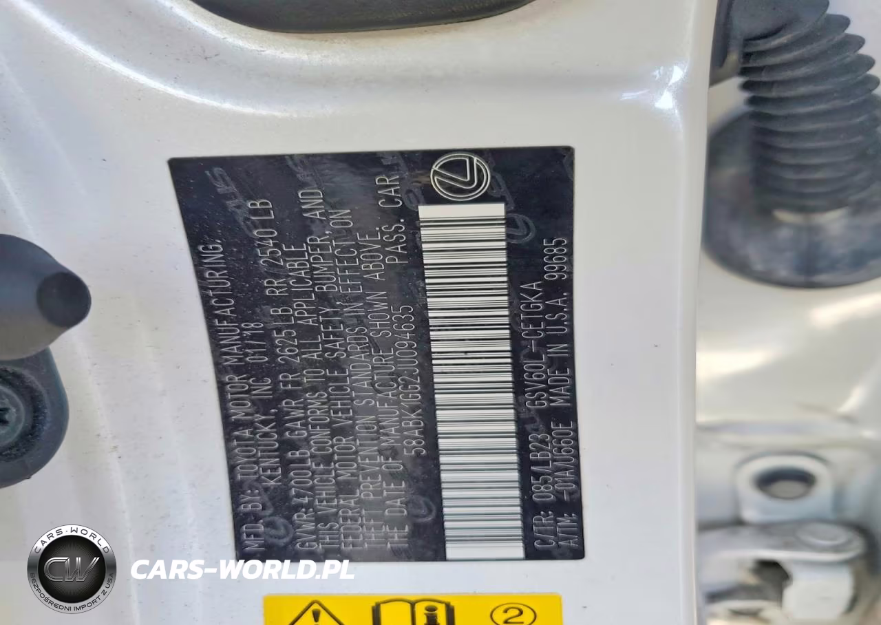 2018 Lexus Es 350 VIN:58ABK1GG2JU094635 - 12